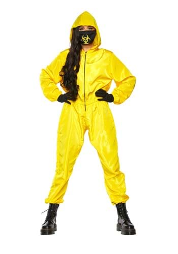 Womens Yellow Hazmat Suit Costume