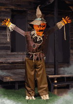 Pumpkin Scarecrow Animatronic Decoration