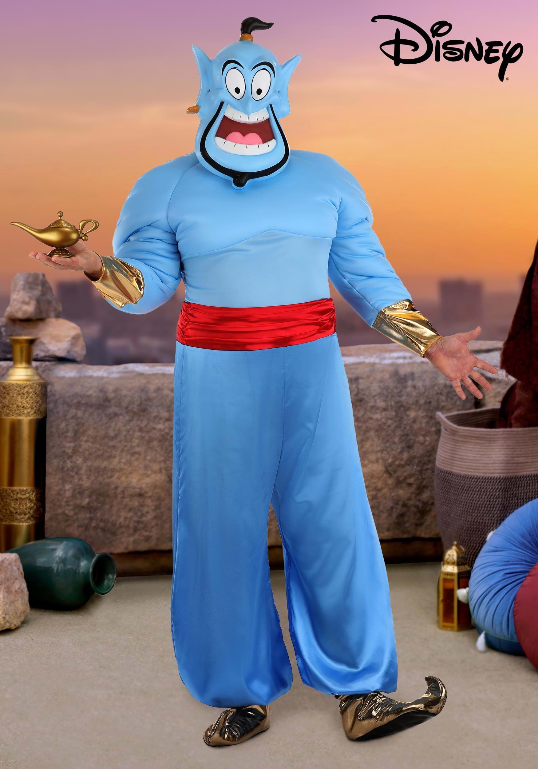 Men's Plus Size Disney Aladdin Genie Costume