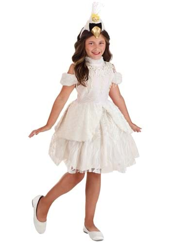 Girls Deluxe Swan Costume