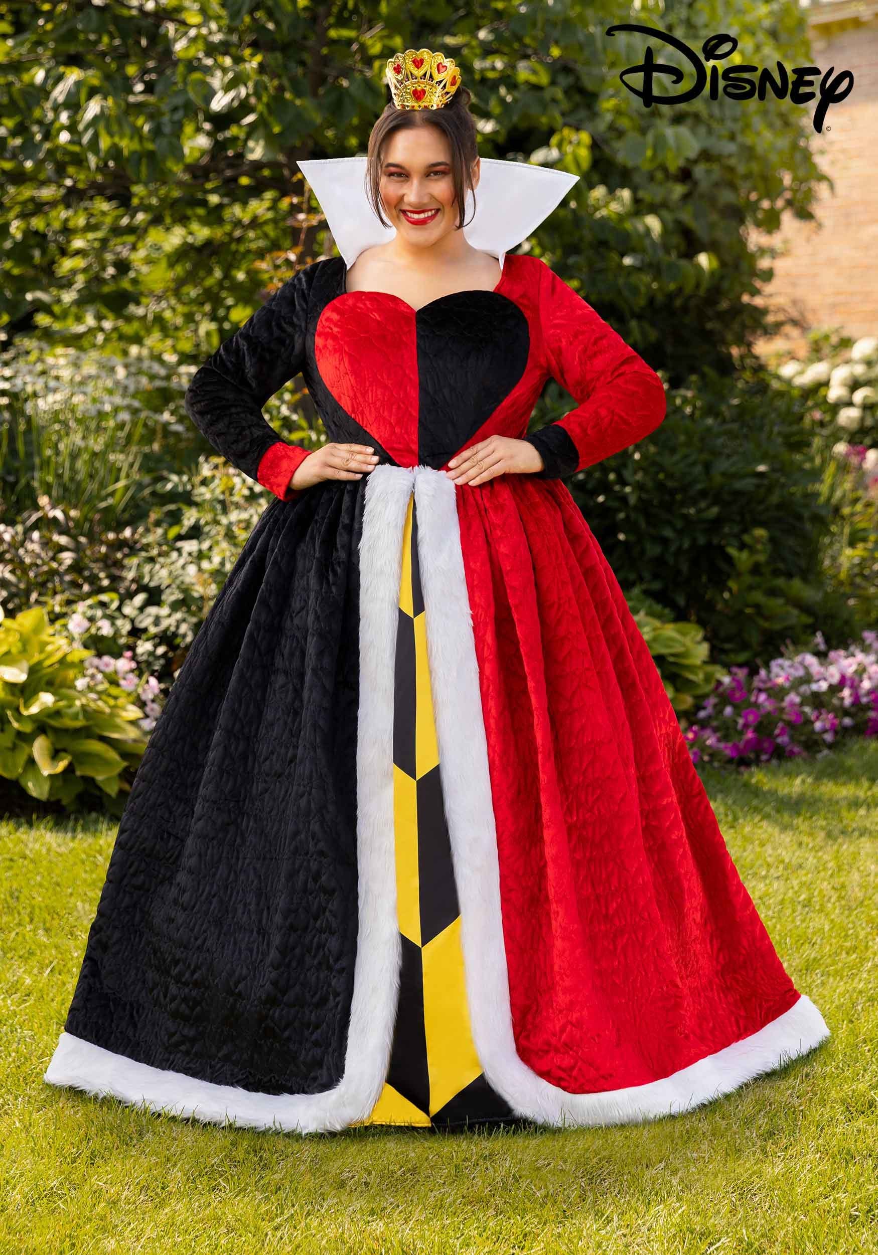 Plus Size Authentic Disney Queen of Hearts Women's Costume Dress