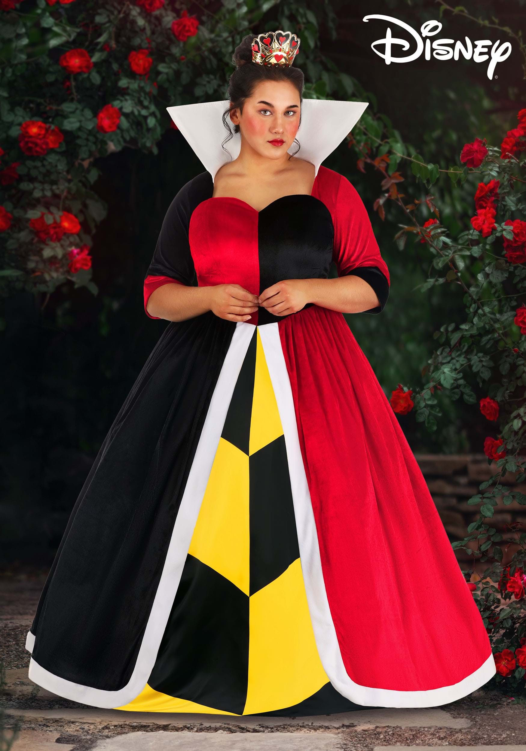 Women's Plus Size Deluxe Disney Queen of Hearts Costume | Alice in ...
