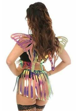 2 PC Rainbow Gold Holo Harness & Skirt Set