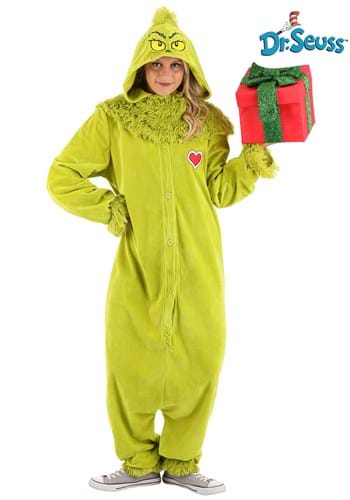 The Grinch Jumpsuit Costume Adult-0 new