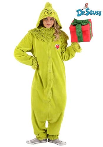 Cosplay Christmas Grinch Mask Jumpsuit Adult Kids Bodysuit Halloween  Costumes