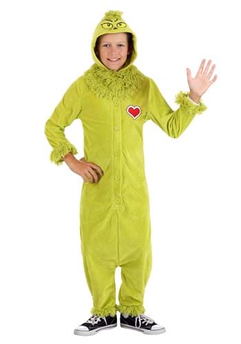 Kid's The Grinch Jumpsuit Costume