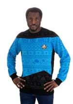Star Trek Blue Christmas Sweater Alt 1