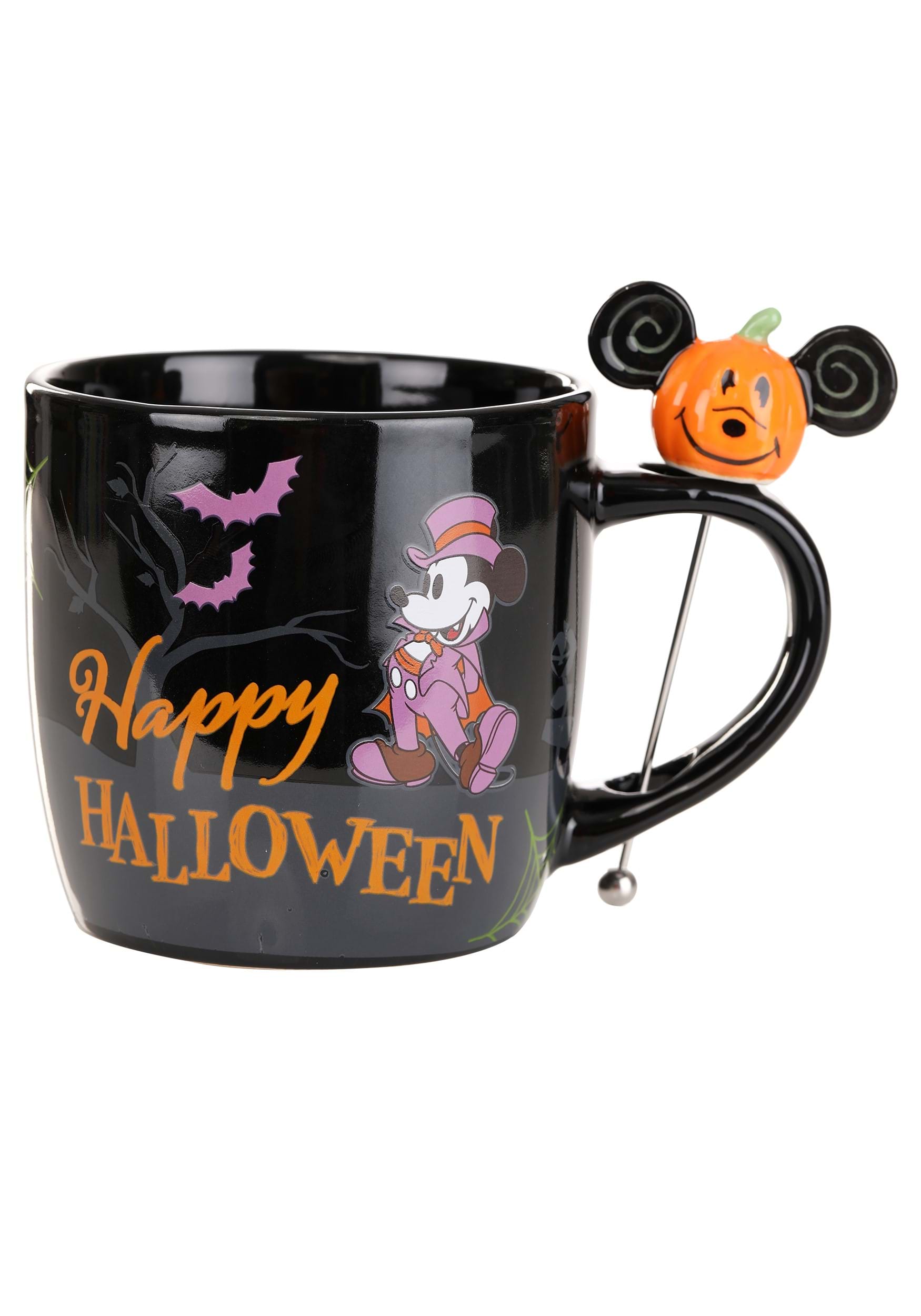 Feliz agitador negro de Halloween Mickey Disney Taza Multicolor Colombia