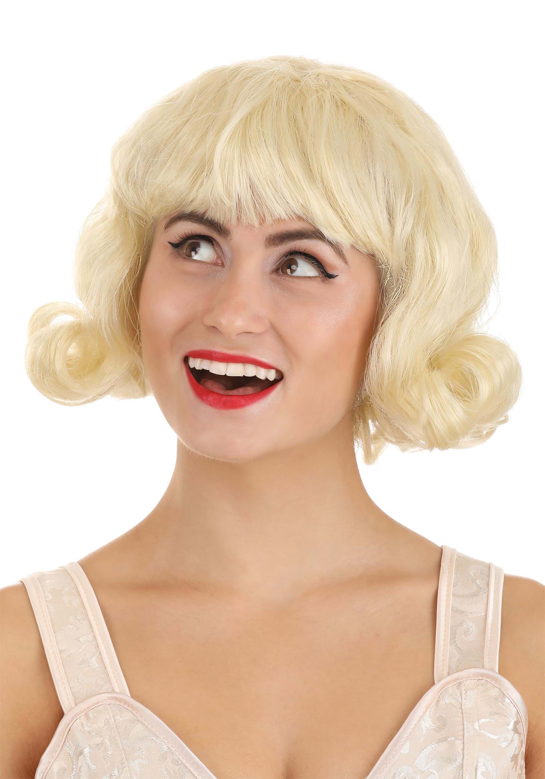 50s Hair Bandanna, Headband, Scarf, Flowers | 1950s Wigs Short Blonde 50s Womens Wig $14.99 AT vintagedancer.com