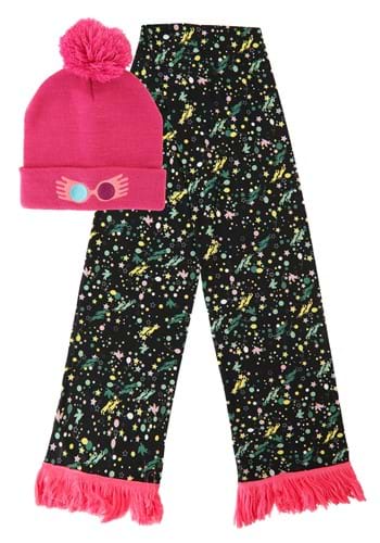 Luna Lovegood Winter Scarf & Knit Hat Set | Harry Potter Accessories