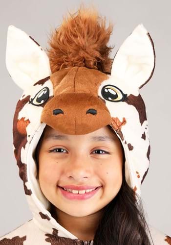 Deluxe Kid's Brown Spotted Horse Costume | Animal Costumes