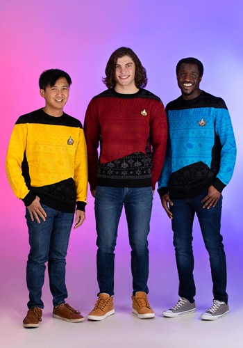 Star Trek "Trek the Halls" Adult Christmas Sweater | Holiday Sweaters