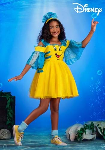 Girls Disney Flounder Costume Dress