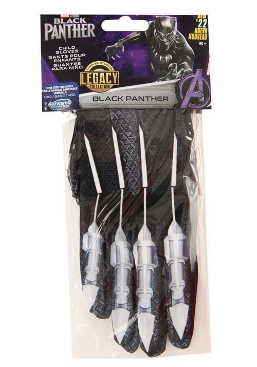 Kid's Black Panther Superhero Gloves