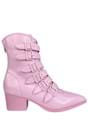 Pastel Pink Buckle Boots
