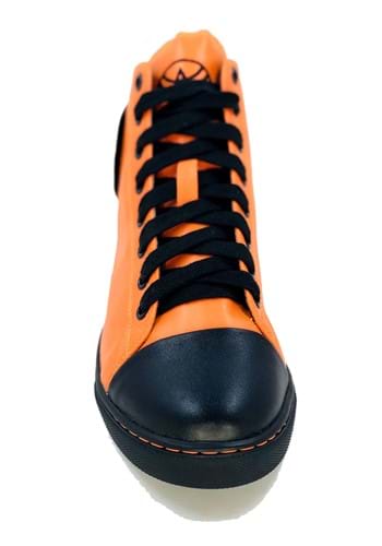 Women's Orange Pumpkin Chelsea Jack High Top Sneaker | Halloween Footwear