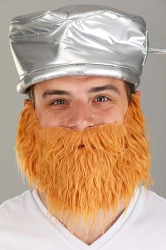 Plants vs Zombies Crazy Dave Pan & Beard Adult Costume Kit | Video Game Accessories