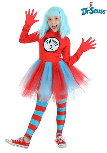 Girls Thing 1 and Thing 2 Costume Dress