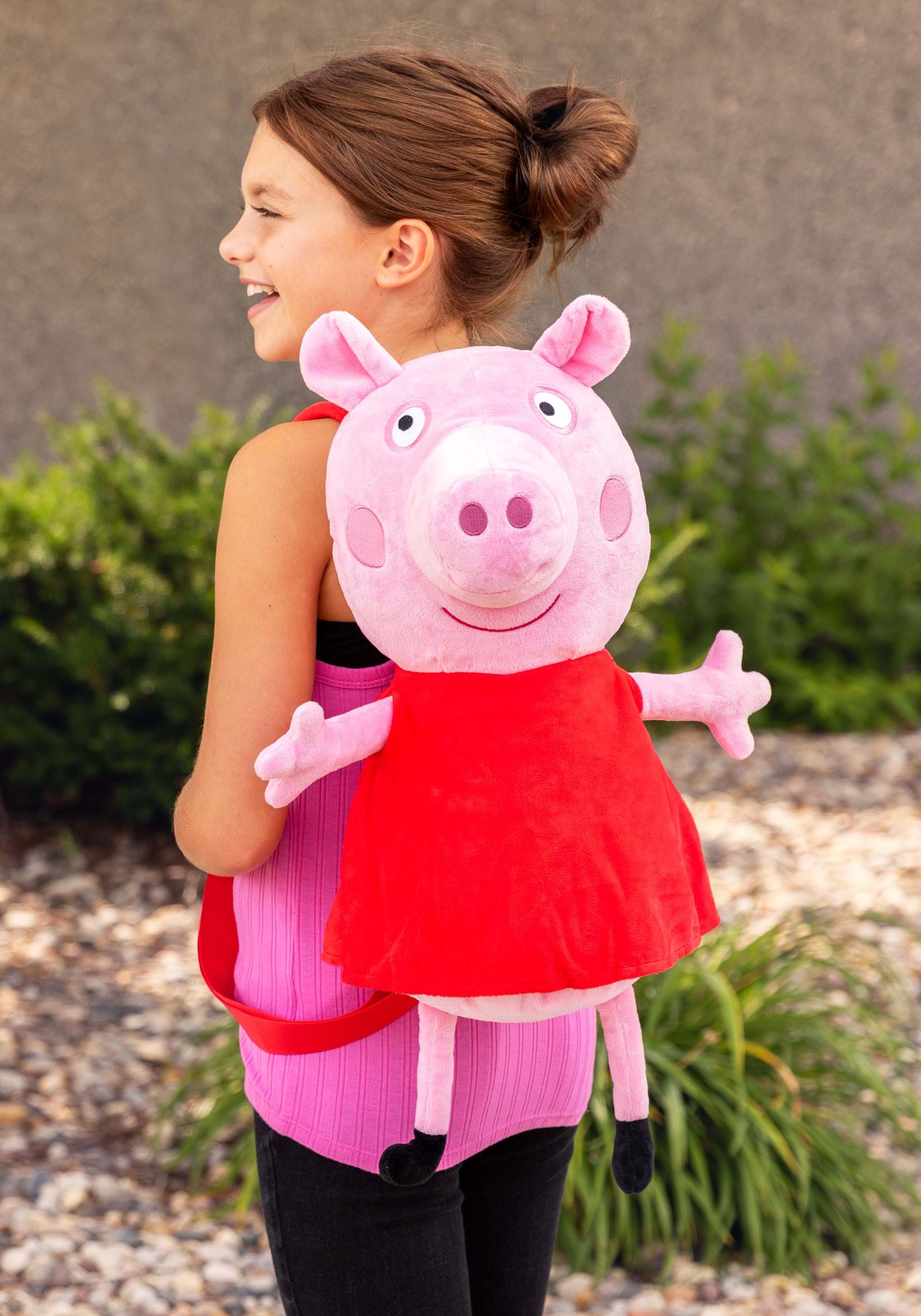Peppa Pig Plush Backpack For Kids , Plush Bags