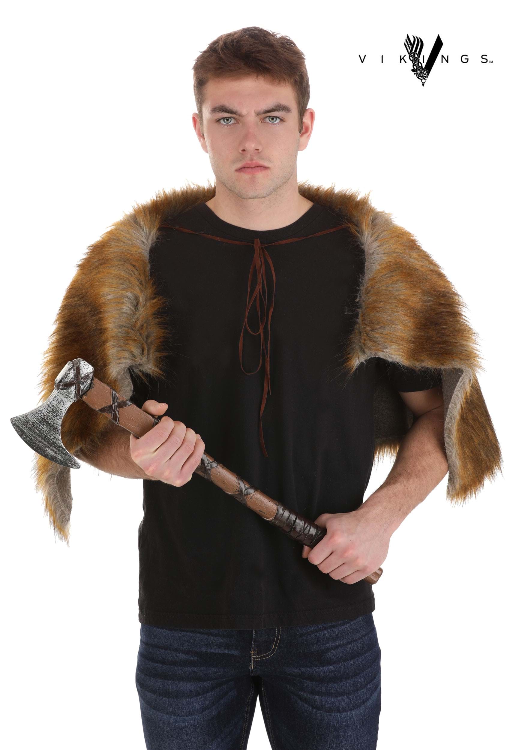 Vikings Ragnar Lothbrok Wolf Pelt Cloak