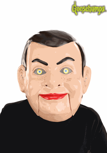 Goosebumps Slappy Mouth Mover Half Kid's Mask | Costume Masks