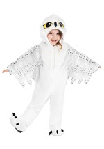 Toddler Plush White Owl Costume Alt 4