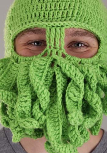 Adult Knit Green Cthulhu Beanie | Monster Costume Accessories