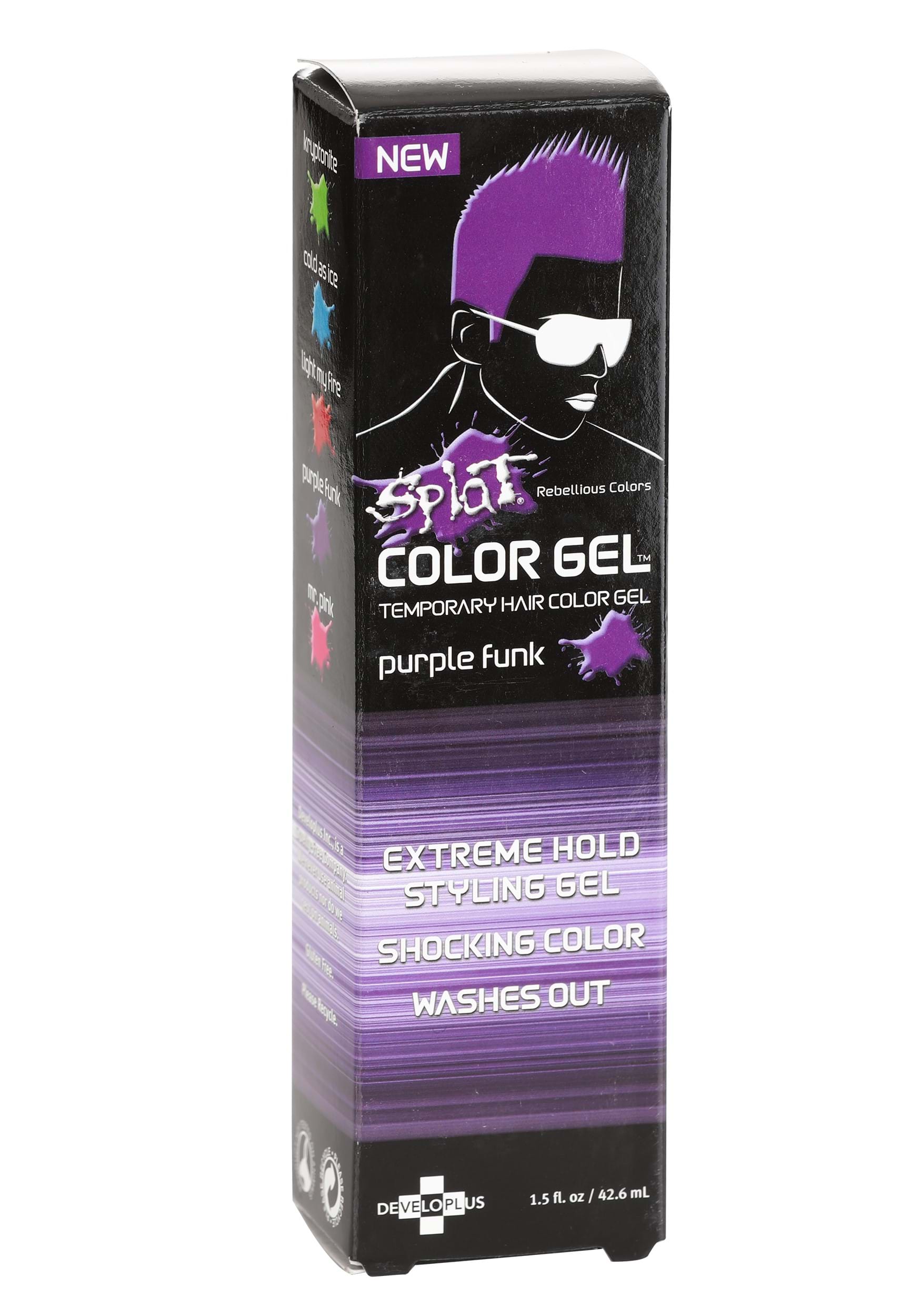 Gel de color púrpura de estilo de color temporal Multicolor