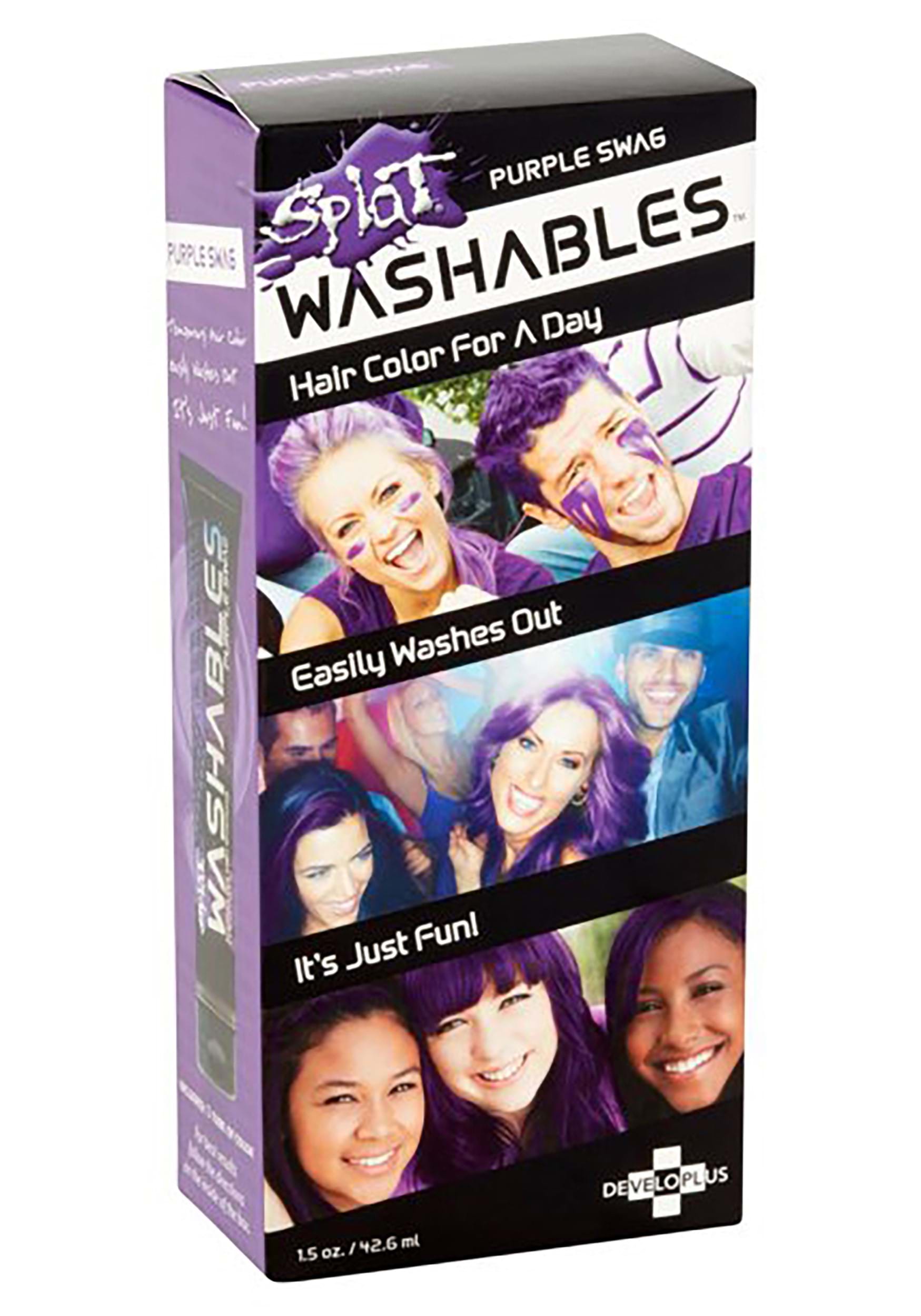 Splat Washable Hair Color in Purple