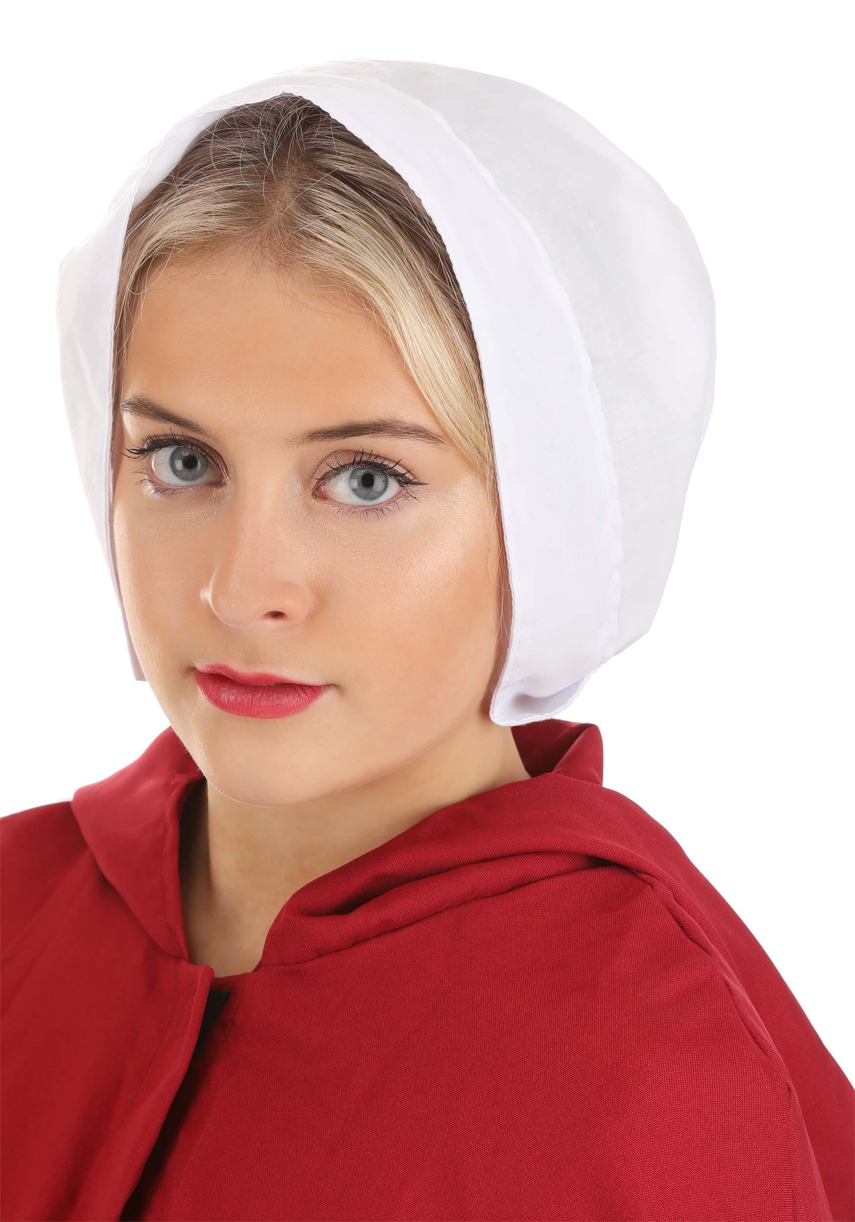 A Handmaid's Tale Costume White Inner Bonnet Accessory | TV Accessories
