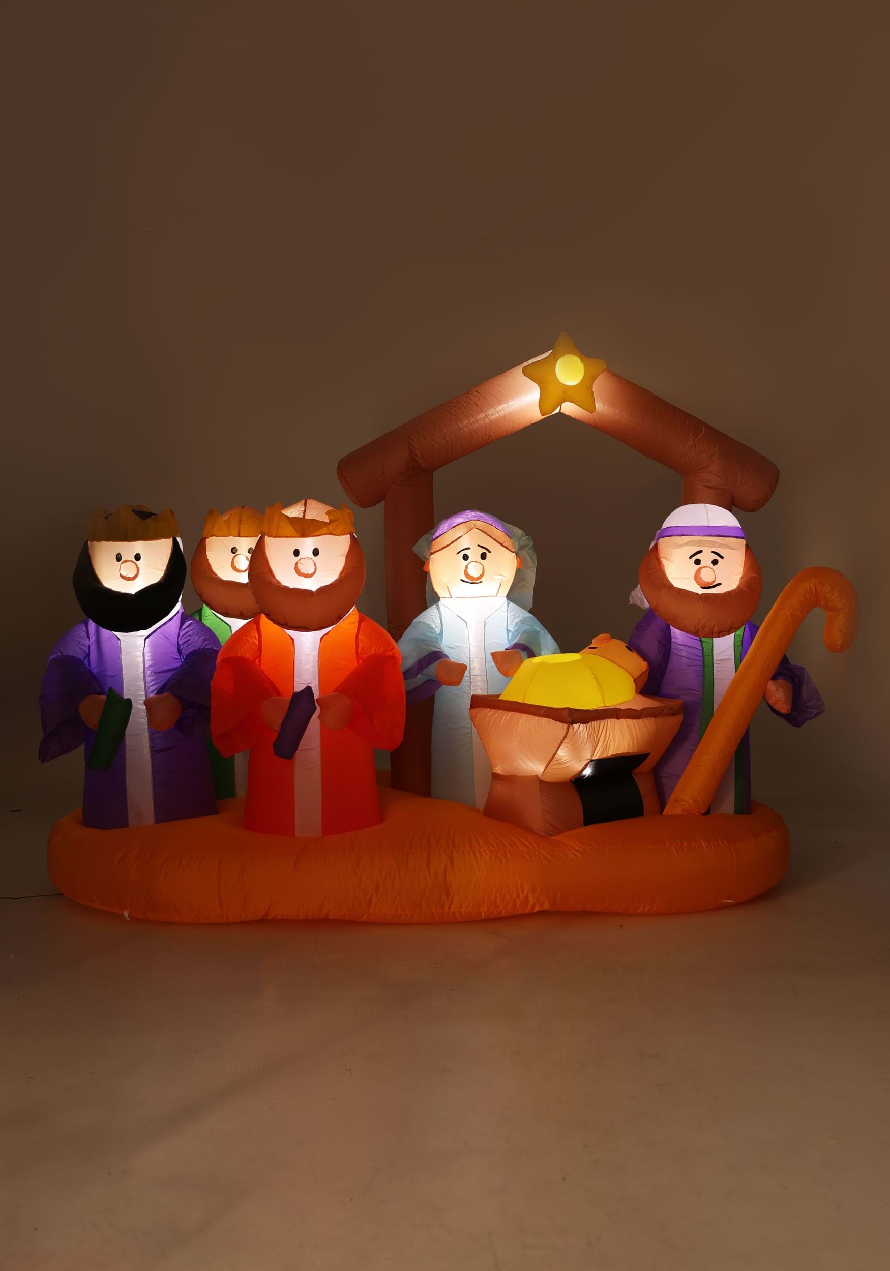 5.5 Foot Light Up Nativity Inflatable Decoration