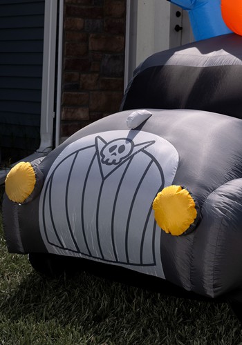 4FT Spooky Inflatable Halloween Hearse Decoration | Halloween Inflatables