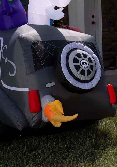 4 Foot Spooky Inflatable Halloween Hearse Decoration | Halloween ...