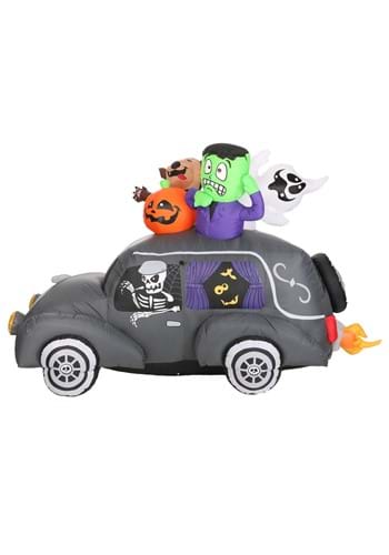4FT Spooky Hearse Inflatable Decoration