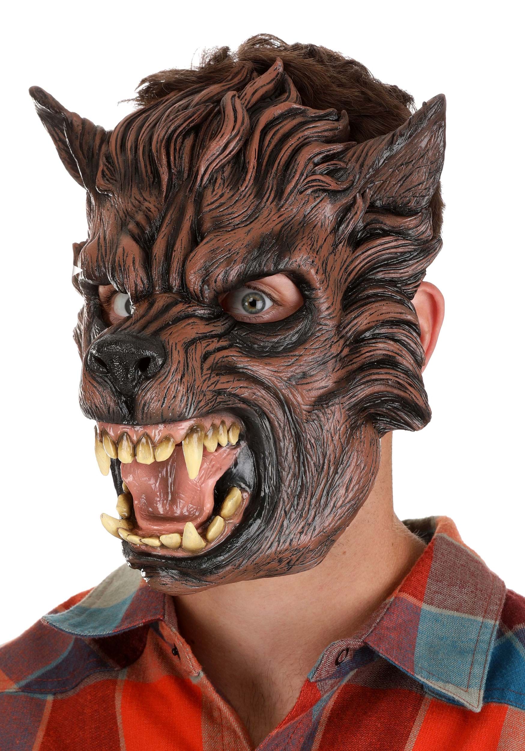 Verscherpen Vuil Wrok Brown Wolf Adult Mask