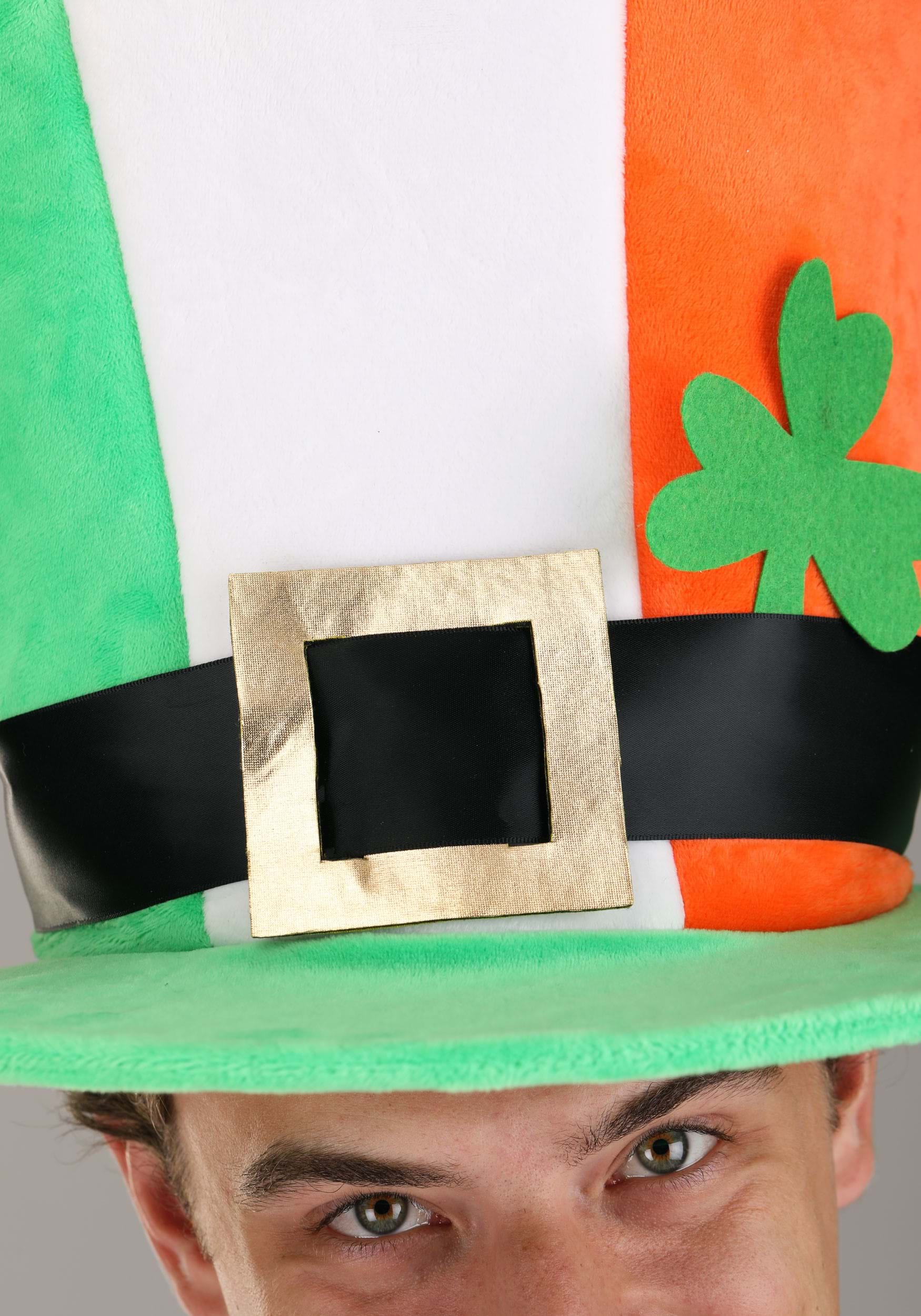 Adult Supreme Irish Flag Plush Costume Hat