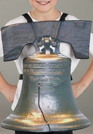 Kid s Sandwich Board Cracked Liberty Bell Costume