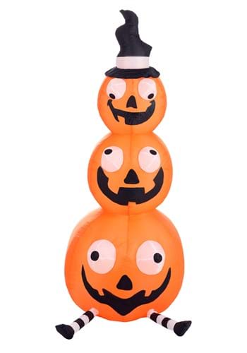 Stacked Jack-O-Lantern Inflatable Decoration 