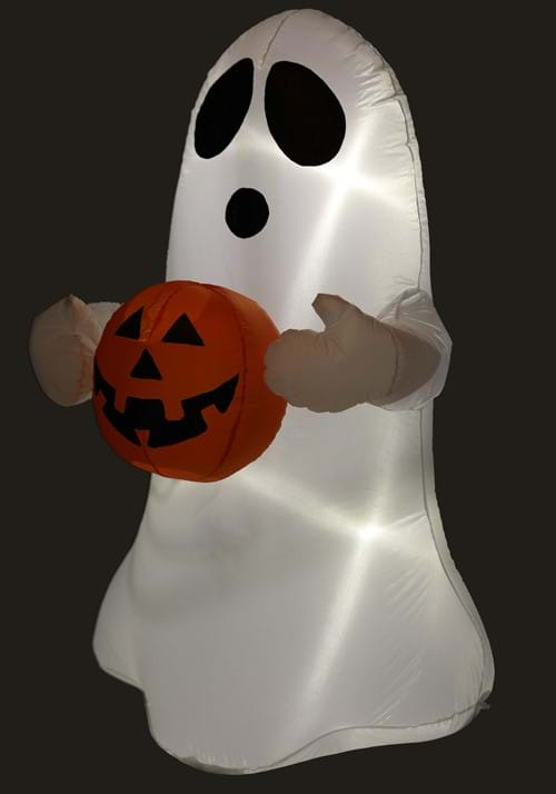 5FT Ghost with Pumpkin Inflatable Halloween Decoration | Inflatable ...