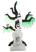 7.25FT Haunted Ghost Tree with Tombstone Inflatable Halloween Prop
