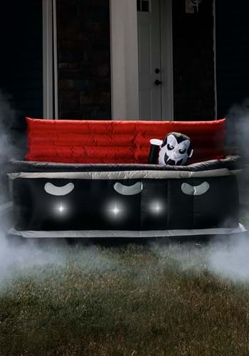 6FT Vampire's Coffin Inflatable Light Up Halloween Decoration | Vampire Decorations