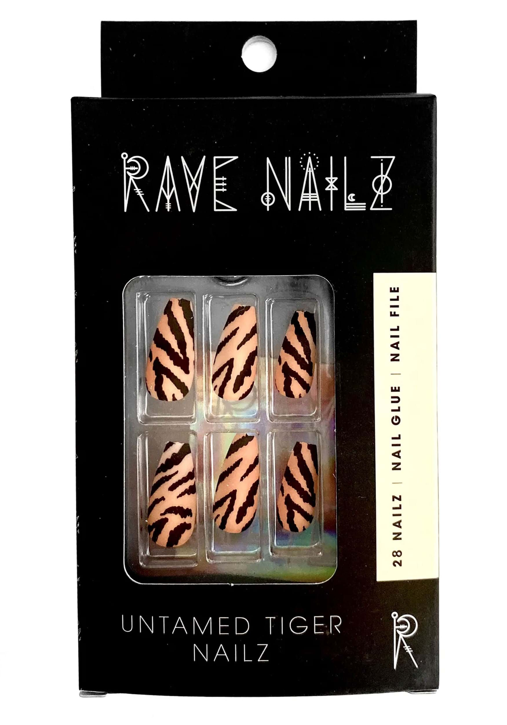 Kit de tigre de uñas presionadas Multicolor