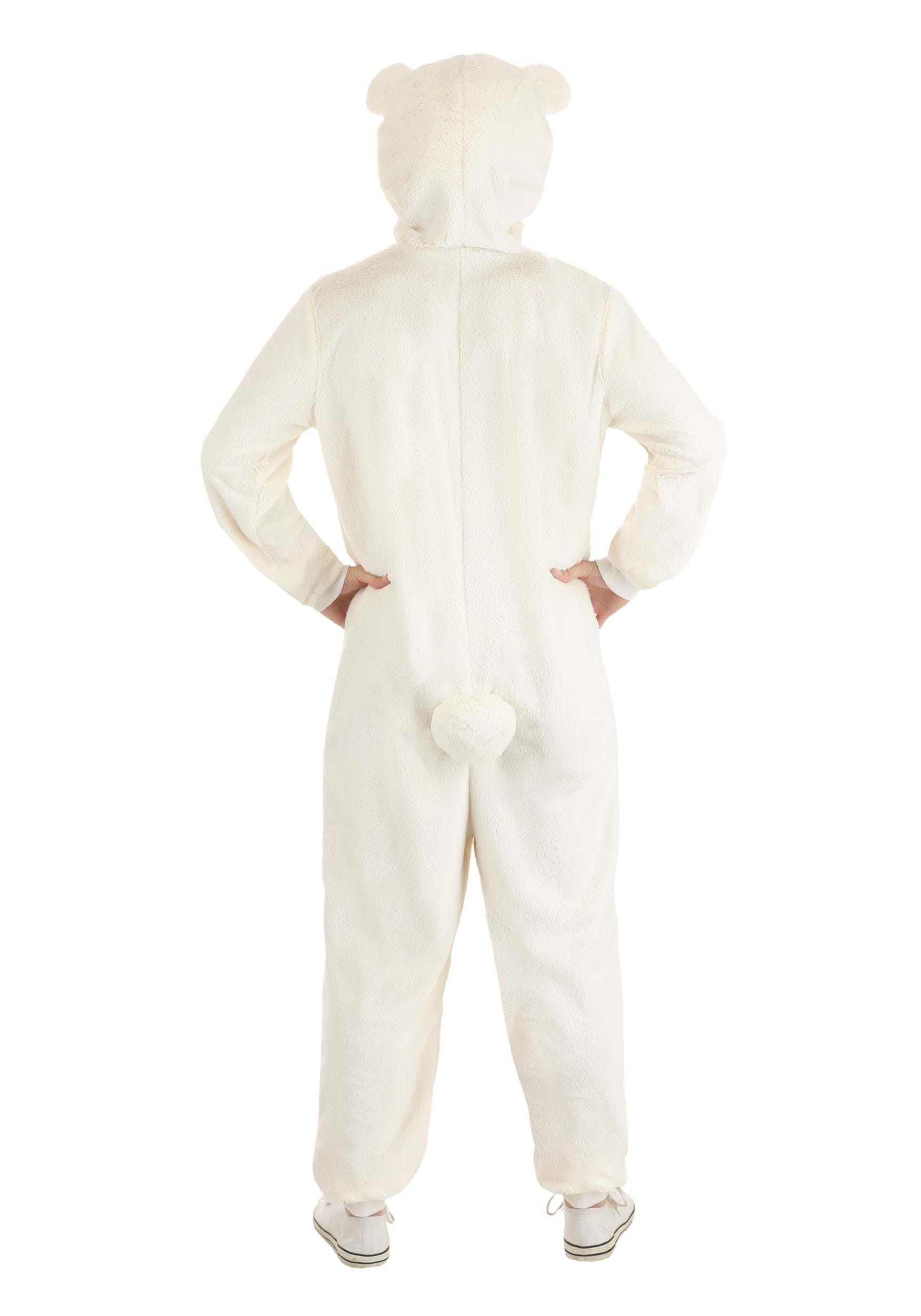 Adult White Polar Bear Costume Onesie , Bear Costumes