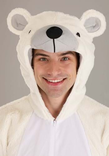 Adult White Polar Bear Costume Onesie | Bear Costumes