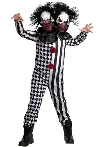 Kids Two-Headed Clown Costume