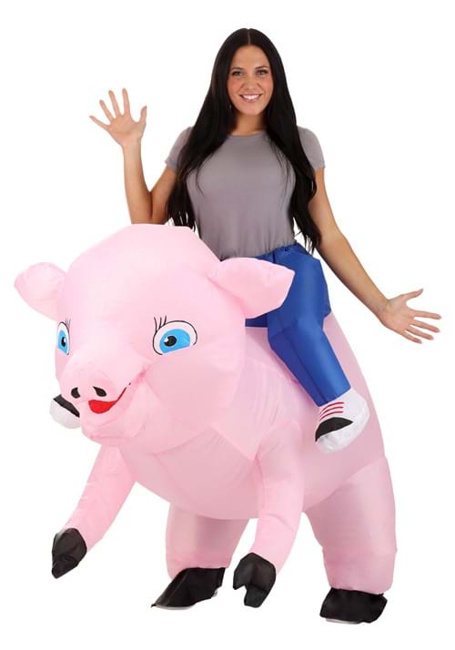 Adult Inflatable Ride On Pig Costume
