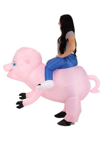 Inflatable Ride on Pig Adult Costume