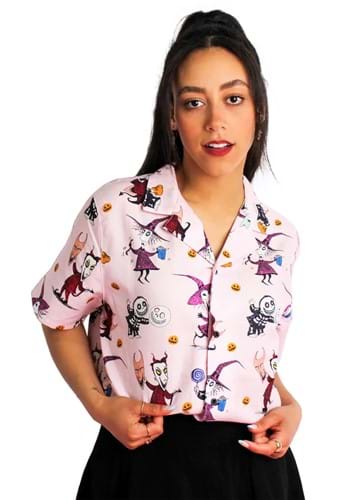 Cakeworthy NBC Trick or Treaters Women's Camp Shirt