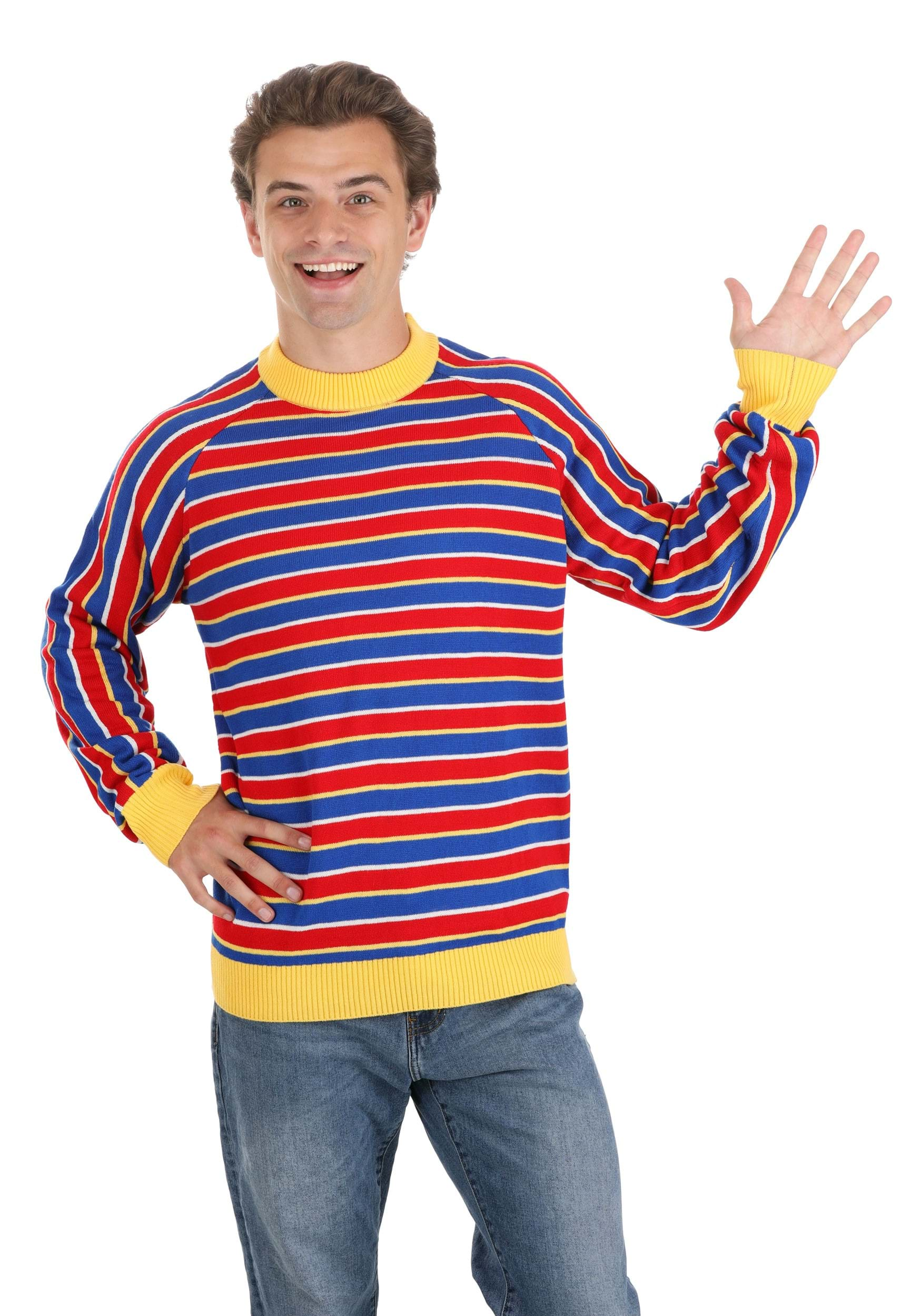 Sesame Street Ernie Cosplay Knit Sweater For Adults