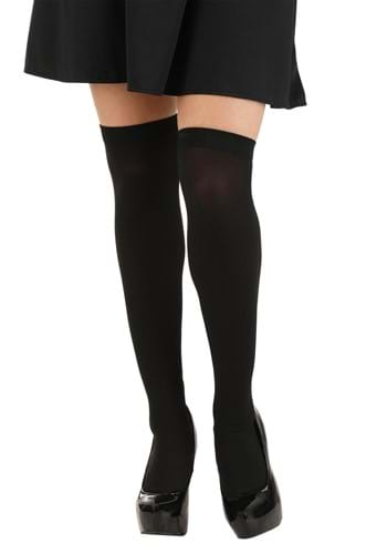 Wednesday Addams Cosplay Black Costume Socks - Black Knit School Uniform  Socks for 12-20 Years Girls 